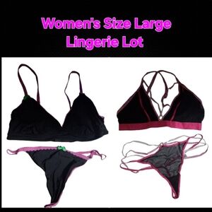 Clothes: Womens Size LARGE Lingerie Lot (2 Different Sets)